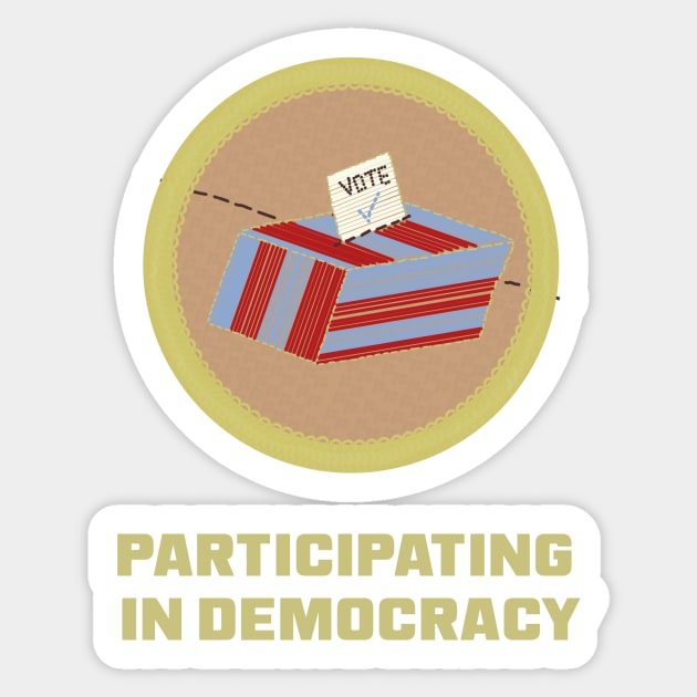 Merit Badge for Voting Sticker by LochNestFarm